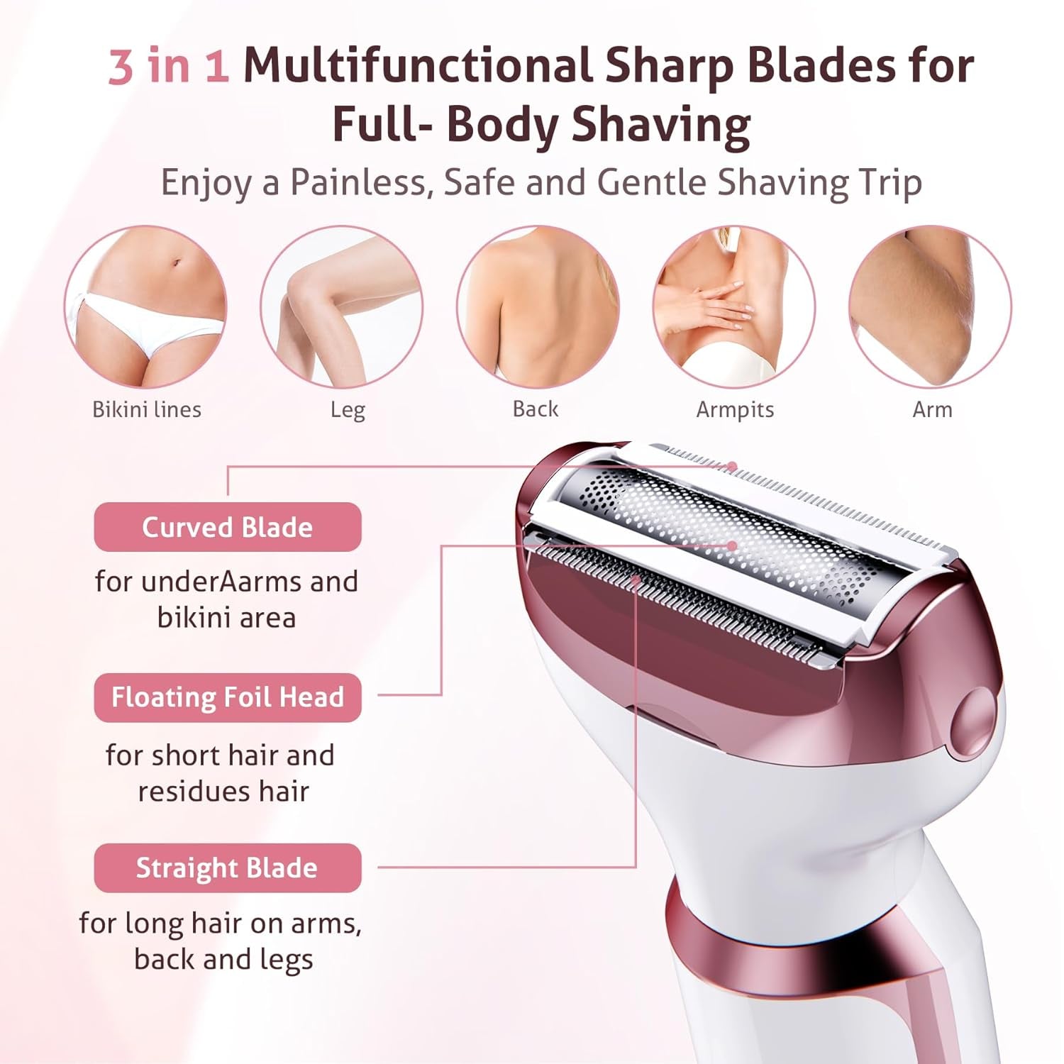 4-in-1 Rechargeable Women's Grooming Kit