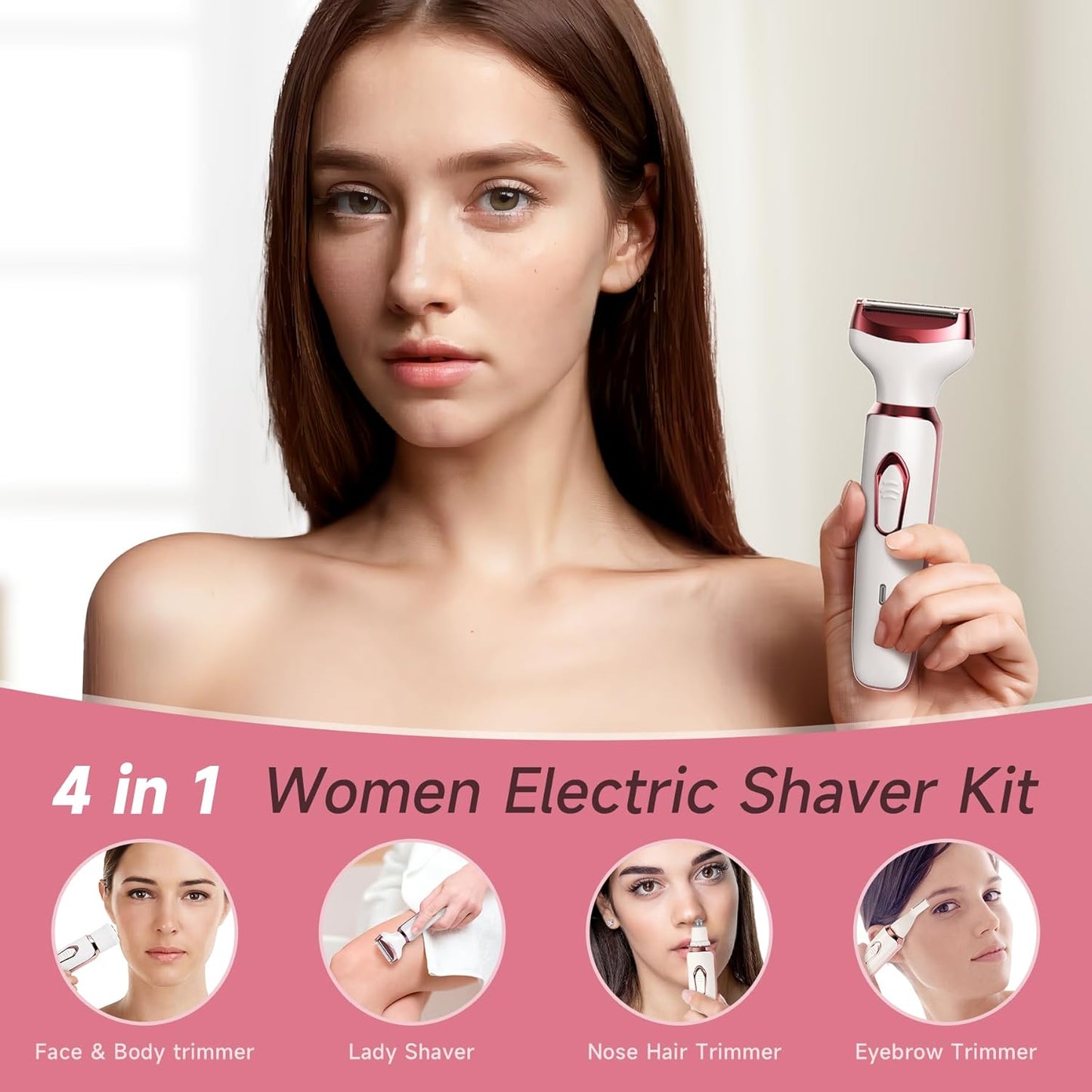 4-in-1 Rechargeable Women's Grooming Kit