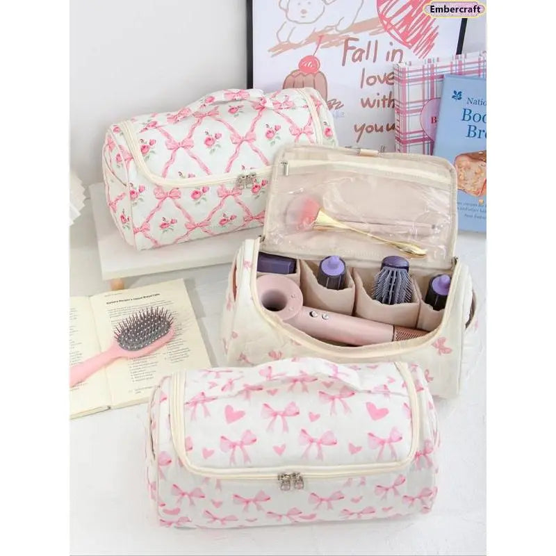 Quilted Travel Makeup Organizer