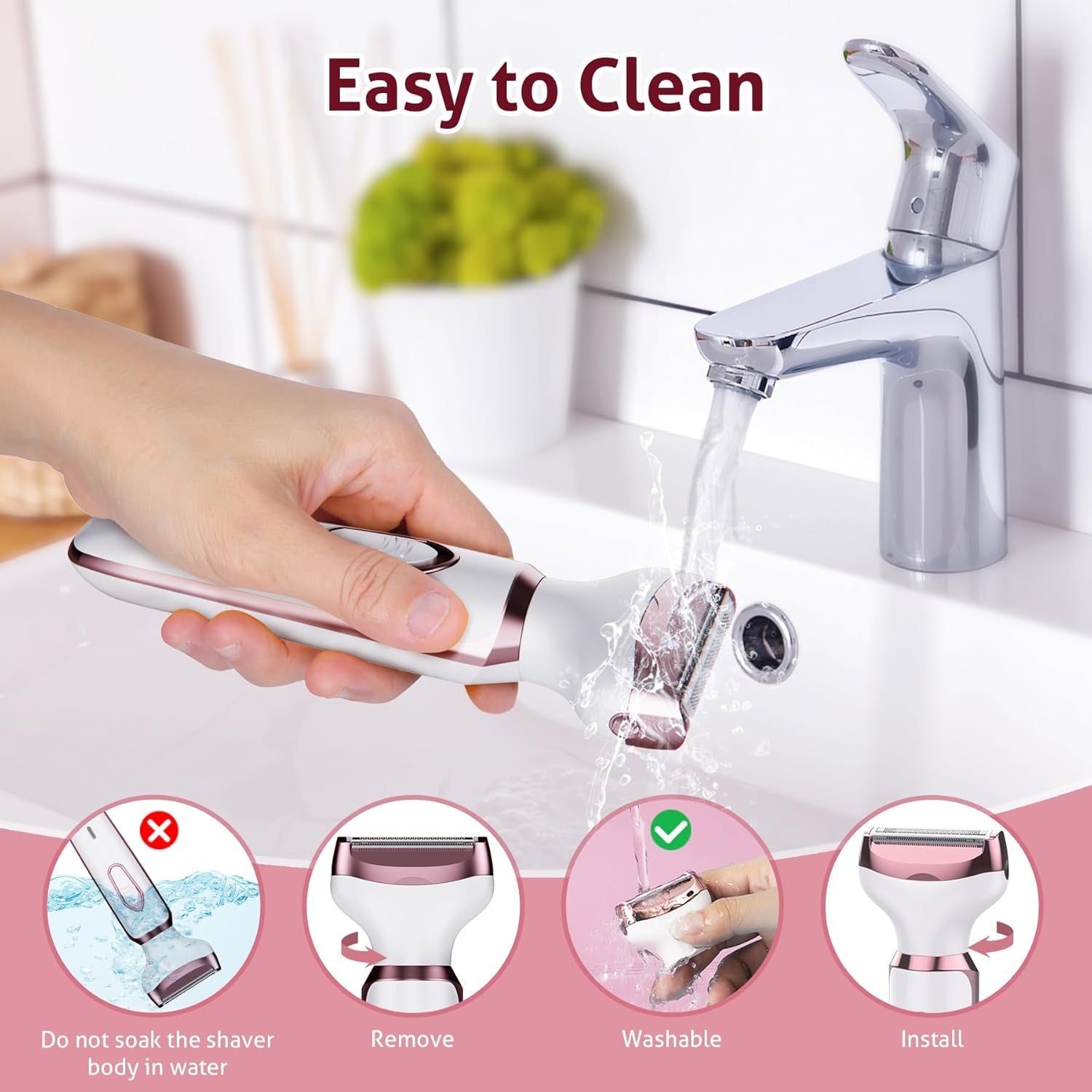 4-in-1 Rechargeable Women's Grooming Kit