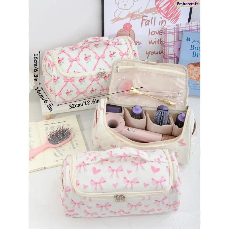 Quilted Travel Makeup Organizer
